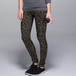 Lululemon Speed Tightblll Full On Luxtreme Camo Mystic Jungle Ruched Leggings